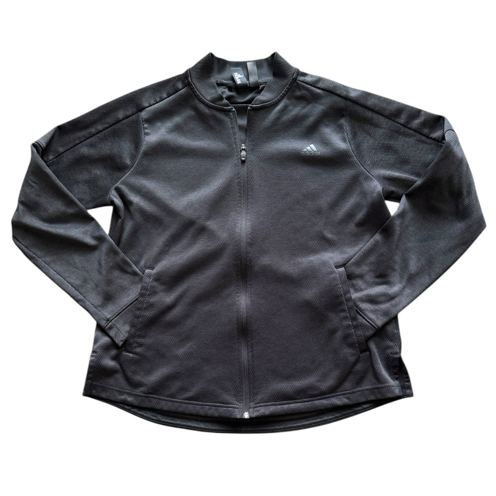 Adidas Women's Essentials Black Team Issue Bomber Jacket Size Large
